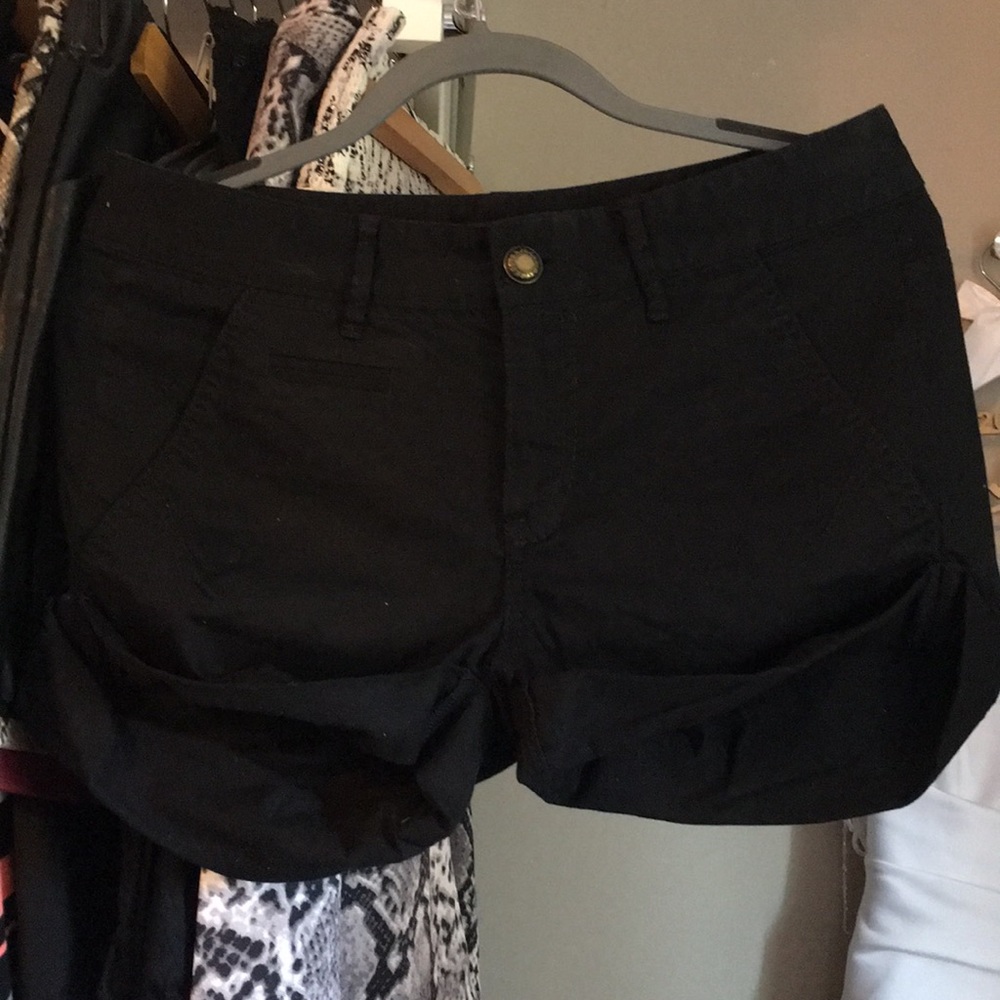 Black Zip Up Express Shorts